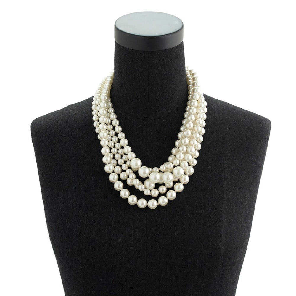 JCREW PEARL TWISTED HAMMOCK  NECKLACE NWT
